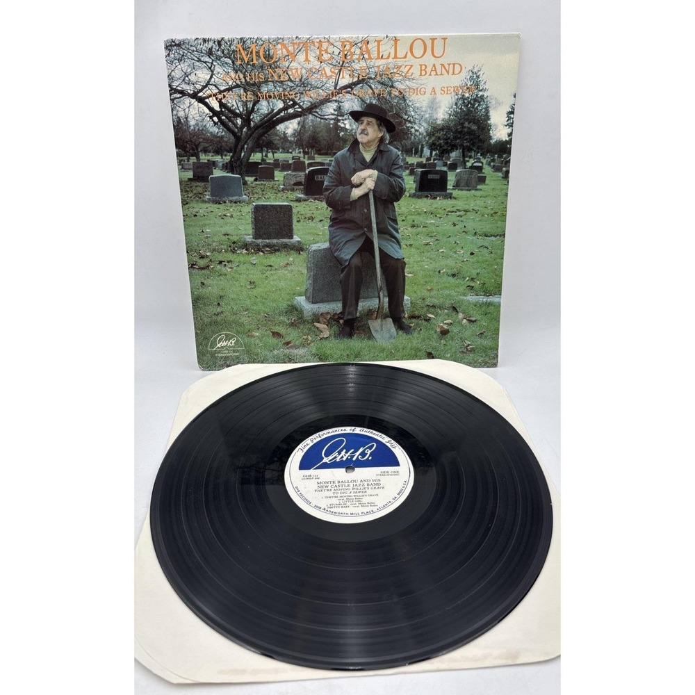 LP Monte Ballou And His New Castle Jazz Band 1986 33 RPM Vinyl G.H.B GHB-155 VG+